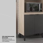 Paneleiro | 2 Portas Vidro Fumê Firenze Avena Touch/grafito